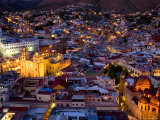 Guanajuato Lit Up at Night, Mexico Photographie par David Evans