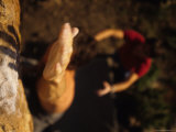 Hand Reaches for a Hand Hold on a Boulder Problem in Wyoming Photographie par Bobby Model