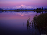 Mt. Sanford Reflected in Kettle Lake Wrangell, Alaska Photographie par Michael S. Quinton
