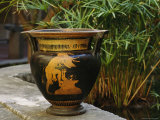 Detail of a Greek Vase from the Palermo Museum Fotografisk trykk av Sisse Brimberg