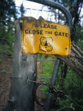 Old Live Stock Gate on the Bear Creek Trail, Colorado Photographic Print by Bill Hatcher