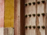 Faded Paint on Doors, Walls of Ming Dysnasty Xianling Mausoleum, China Photographic Print by David Evans