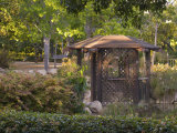 Gazebo in Outdoor Garden, Santa Barbara, California Photographic Print