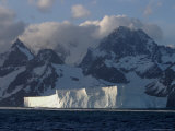Giant Tabular Icebergs and Snow-Capped Mountains Photographic Print by Ralph Lee Hopkins