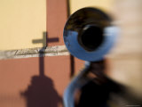 Man Plays a Tuba in the Courtyard of the Basilica of Guanajuato, Mexico Photographic Print by David Evans