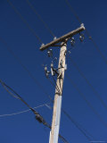 Power Lines against a Clear Sky, Arizona Photographie par John Burcham