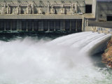 Rare Water Release from Glen Canyon Dam Photographic Print by Bill Hatcher