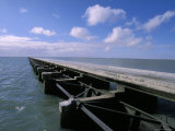 Lake Alexandrina and Barage Dam to Separate Fresh and Salt Water, Coorong National Park, Australia Photographic Print by Jason Edwards