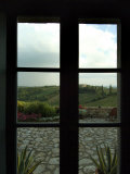 Looking Through a Window to the Rolling Hills of Tuscany, Italy Photographic Print by Todd Gipstein