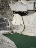 Li Jia Xia Gorge Dam on the Yellow River, Qinghai, China Photographie par David Evans