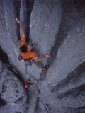 Man Rock Climbing in Paklenica National Park in Croatia Photographic Print by Bobby Model