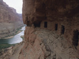 Native American Ruins of Nankoweap in the Grand Canyon National Park Photographie par Bobby Model