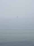 New London Ledge Light in the Dense Fog Photographic Print by Todd Gipstein