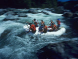 Rafting in Whitewater Rapids, Washington Photographic Print by Kenneth Garrett