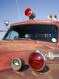 Old Firetruck with Peeling Red Paint, Emergency Lights, and Sirens Photographie par David Evans