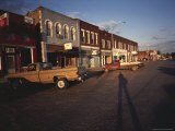 Trucks Parked on Town Street, Kansas Photographic Print by Brimberg & Coulson 