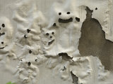 Smiley Ghost Faces on Weathered Painted Wall, Florence, Italy Photographic Print by Brimberg & Coulson 
