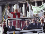 Pope John Paul II at Palm Sunday Festivities Photographic Print by James L. Stanfield