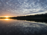 Sunset and Clouds over Calm Water Photographie par Skip Brown