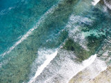 Turquoise Waves Breaking Off Shore, Eastern Zanzibar Photographie par Michael Fay