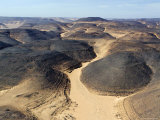 The Barren Yet Beautiful Basalt Formations of the Djado Plateau, Niger Fotografisk tryk af Michael Fay