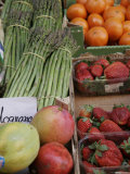 Vegetables and Fruit Outside a Market in Bologna, Italy Photographic Print by Gina Martin