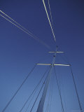The Mast, Lines and Ropes of a Catamaran against a Clear Blue Sky, Australia Photographie par Jason Edwards