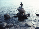 Statue of the Little Mermaid in Copenhagen, Denmark Fotografisk trykk av Ira Block