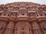 The Hawa Mahal, Palace of the Winds, Pink Palace's Sandstone Windows Photographie par Jason Edwards