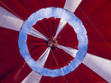 The Inflated Red Canopy of a Hot Air Balloon with the Blue Sky Behind, Australia Photographie par Jason Edwards