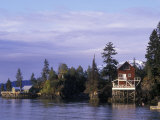 View from a Quiet Place Lodge of Halibut Cove in Kachemak Bay, Alaska Photographic Print by Rich Reid
