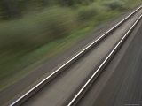 Train Tracks in Siberia, Russia Photographie par John Burcham