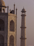 The Taj Mahal and One of It's Massive Marble Minarets at Dawn, Agra, India Photographic Print by Jason Edwards