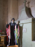 Statue of a Saint in the Basilica in Guanajuato, Mexico Photographic Print by David Evans