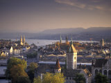 View of Zurich, Switzerland from Hotel Zurich Photographie par Richard Nowitz
