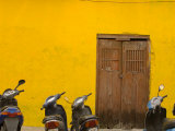 Side Street with Scooters in Cozumel, Mexico Photographic Print by Michael S. Lewis