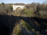 Shadows and Bridges Cross the Park in Evening Photographic Print by Stephen St. John