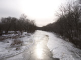 The Frigid Monocacy River in Late Winter Photographic Print by Stephen St. John
