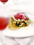 Courgette Casserole with Onion Rings Photographic Print by Ian Garlick