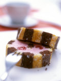 Two Colour Sponge Roulade with Raspberry Mousse Filling Photographic Print by Michael Boyny