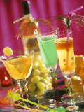 Fruit Punch, Green Melon Drink and Orange Surprise Photographic Print