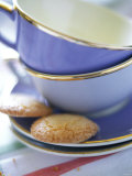 Empty Coffee Cups and Two Biscuits Photographic Print by Frederic Vasseur