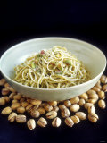 Linguine Al Pistacchio (Linguine with Pistachio Pesto) Fotografisk tryk af Jean Cazals Linguine Al Pistacchio (Linguine with Pistachio Pesto) Fotografisk tryk af Jean Cazals