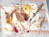 Paper Plate with Half-eaten Cake Photographic Print by Jo Kirchherr
