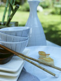 A Table Laid in Asian Style in the Open Air Fotografisk trykk av Bärbel Büchner A Table Laid in Asian Style in the Open Air Fotografisk trykk av Bärbel Büchner