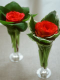 Red Roses in Glass Vases Photographic Print by Michael Paul
