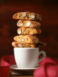 Cantucci Biscuits Piled on a Coffee Cup Fotografie-Druck von Luzia Ellert