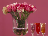 Roses in a Glass Vase Photographic Print by Luzia Ellert