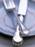 Crosses Knife and Fork on a Plate Photographic Print by Joerg Lehmann