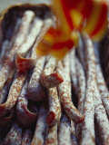 Fuet (Dried Hard Cured Sausage from Catalonia) Photographic Print by Richard Sprang